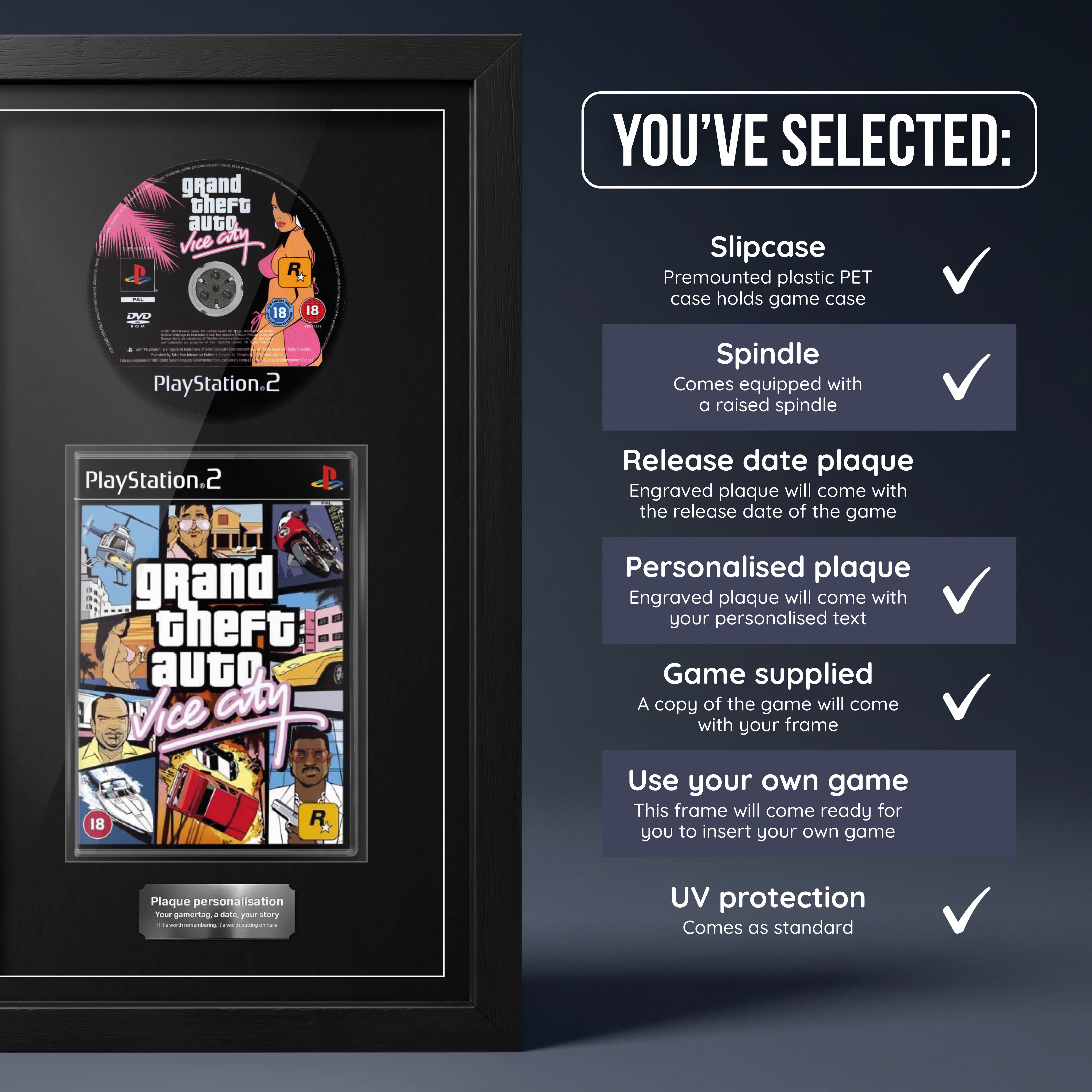 Grand Theft Auto : Vice City (PS2) Jeu encadré de la gamme Exhibition Range