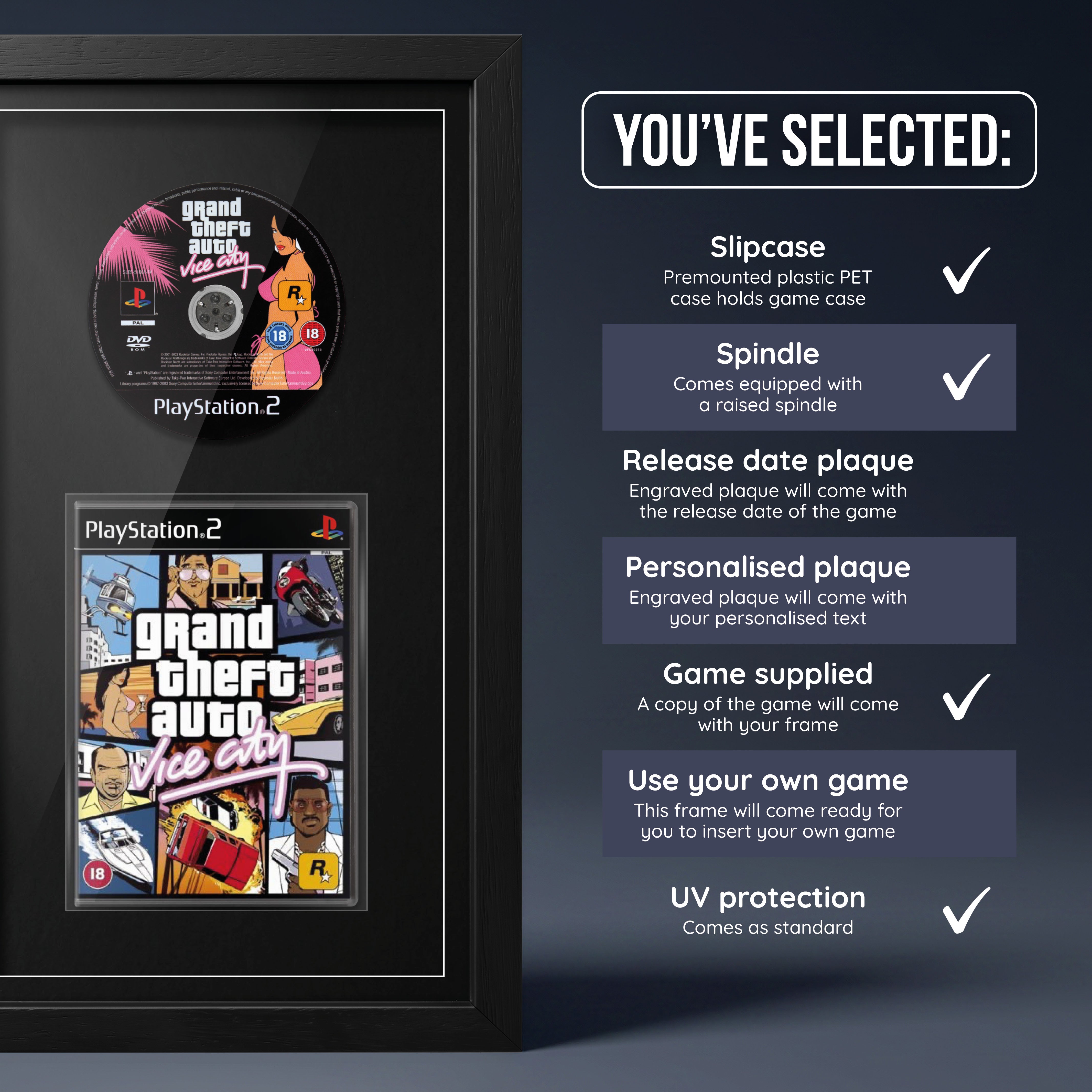 Grand Theft Auto : Vice City (PS2) Jeu encadré de la gamme Exhibition Range