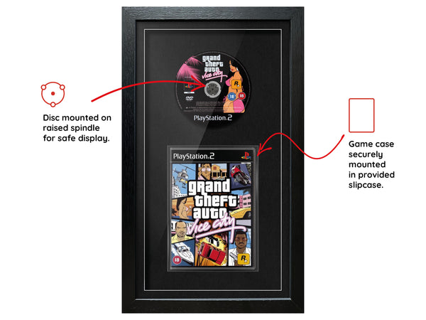 Grand Theft Auto: Vice City (PS2) Exhibition Range Framed Game - Frame-A-Game