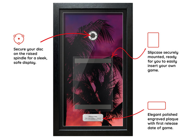 Grand Theft Auto: Vice City (PS2) Inspired By Exhibition Range Framed Game - Frame-A-Game