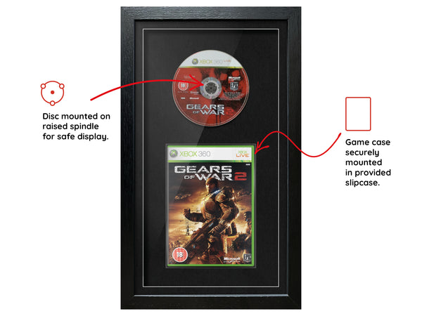 Gears of War 2 (Xbox 360) Exhibition Range Framed Game - Frame-A-Game