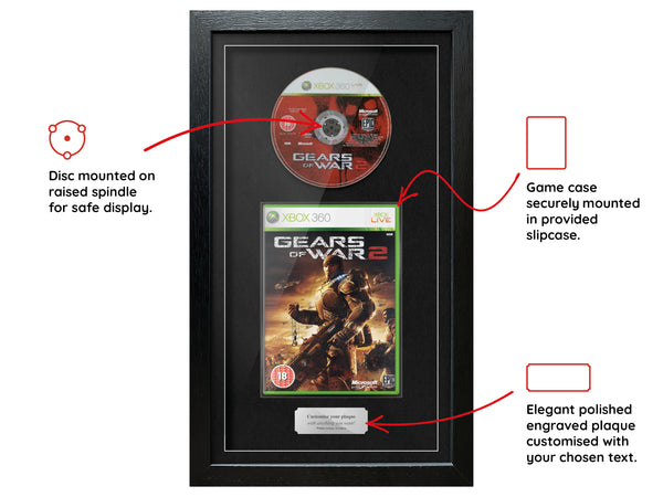 Gears of War 2 (Xbox 360) Exhibition Range Framed Game - Frame-A-Game