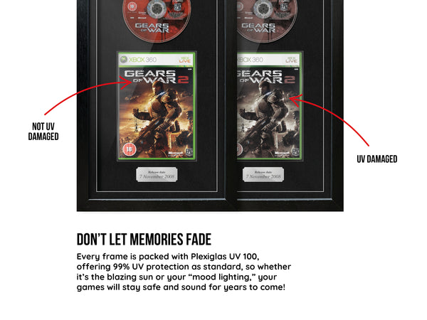Gears of War 2 (Xbox 360) Exhibition Range Framed Game - Frame-A-Game