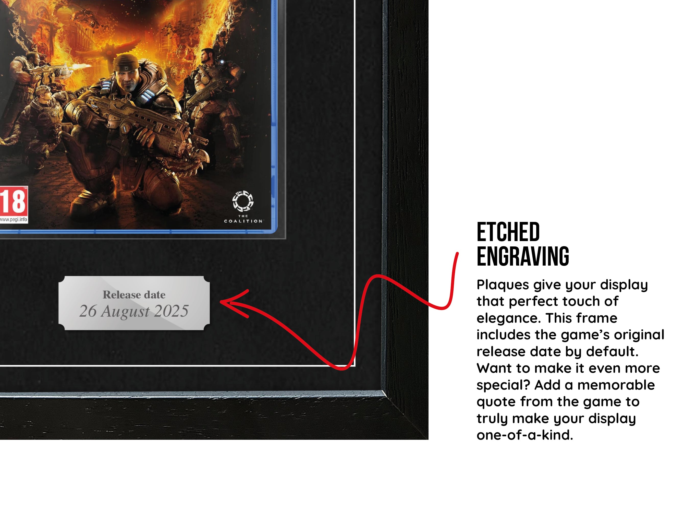 Gears of War: Reloaded (PS5) Exhibition Range Framed Game - Frame-A-Game