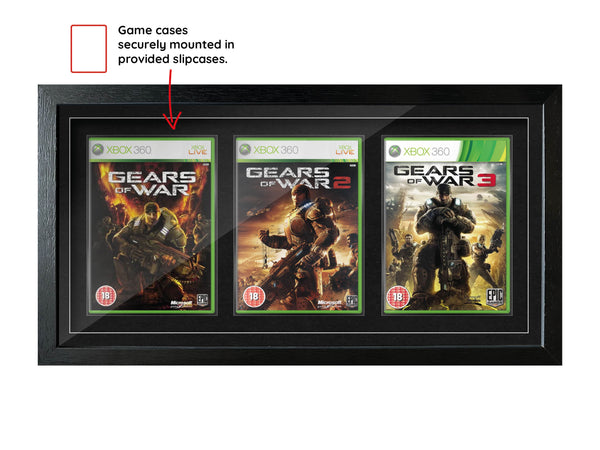 The Gears of War Trilogy (Xbox) Exhibition Range Framed Games - Frame-A-Game