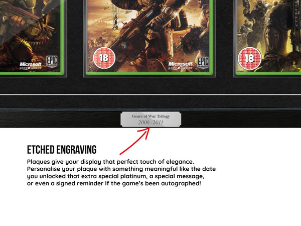 The Gears of War Trilogy (Xbox) Exhibition Range Framed Games - Frame-A-Game