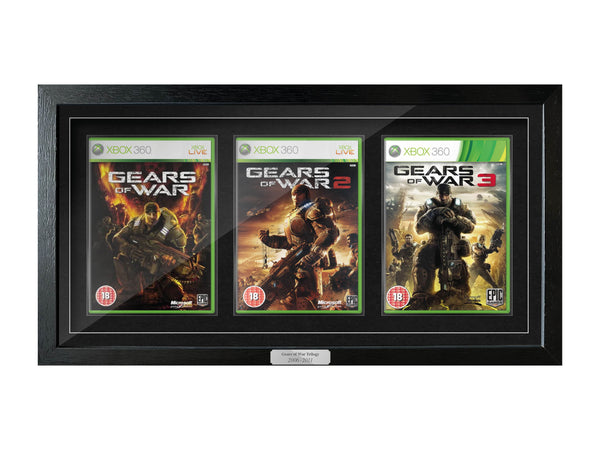 The Gears of War Trilogy (Xbox) Exhibition Range Framed Games - Frame-A-Game