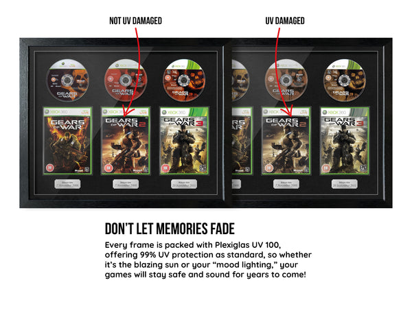 The Gears of War Trilogy (Xbox) Exhibition Range Framed Games - Frame-A-Game