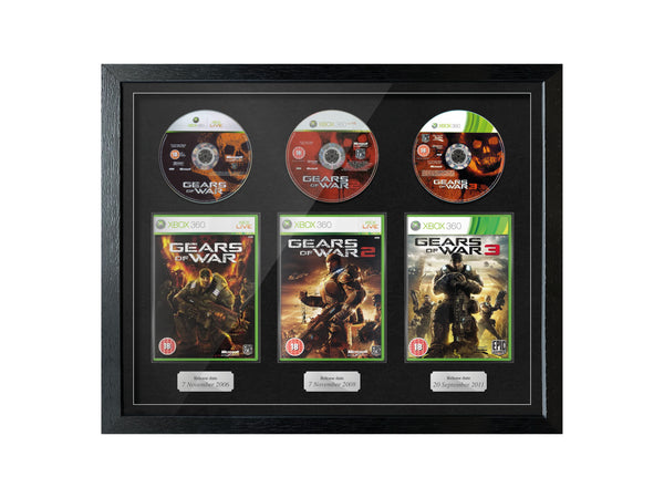 The Gears of War Trilogy (Xbox) Exhibition Range Framed Games - Frame-A-Game