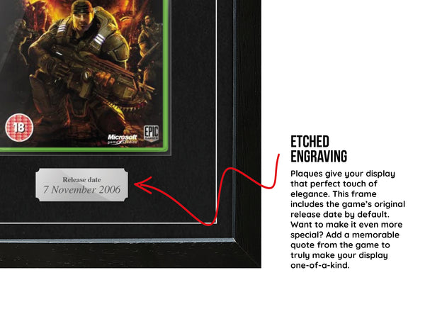 Gears of War (Xbox 360) Exhibition Range Framed Game - Frame-A-Game