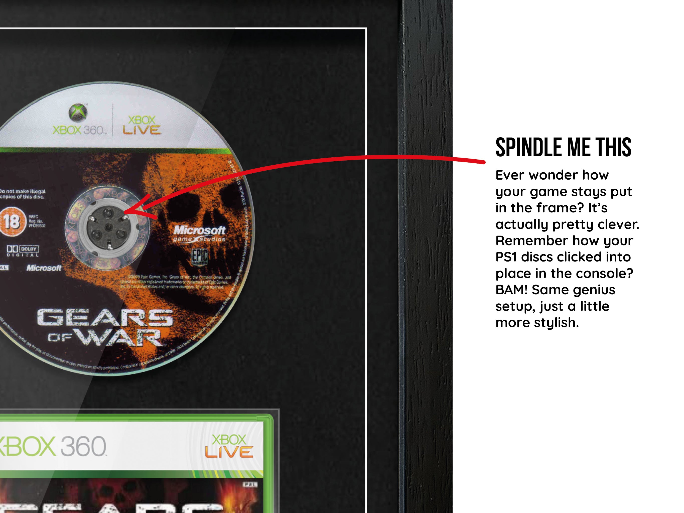 Gears of War (Xbox 360) Exhibition Range Framed Game - Frame-A-Game