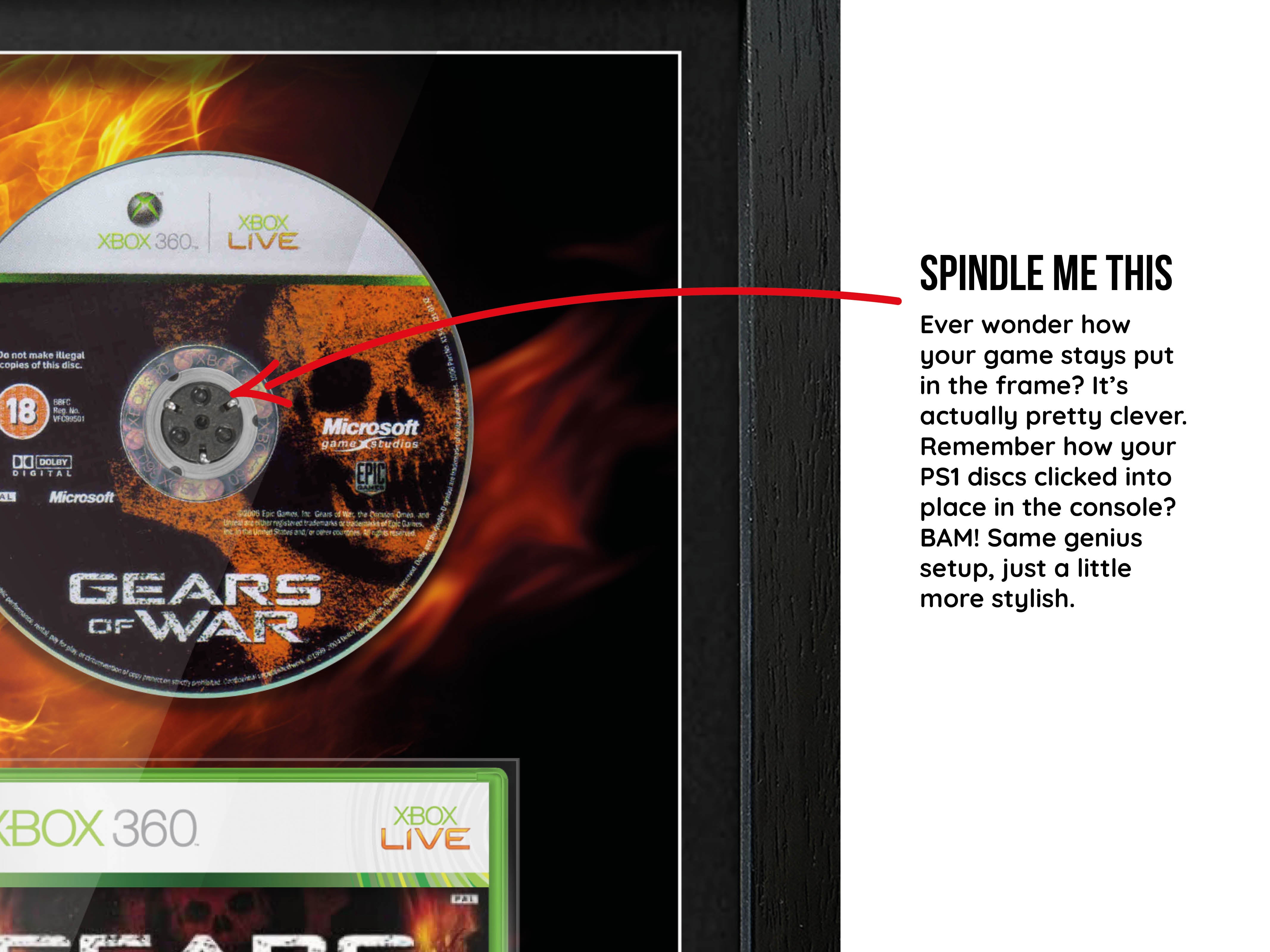 Gears of War (Xbox 360) Inspired By Exhibition Range Framed Game - Frame-A-Game