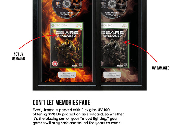 Gears of War (Xbox 360) Inspired By Exhibition Range Framed Game - Frame-A-Game
