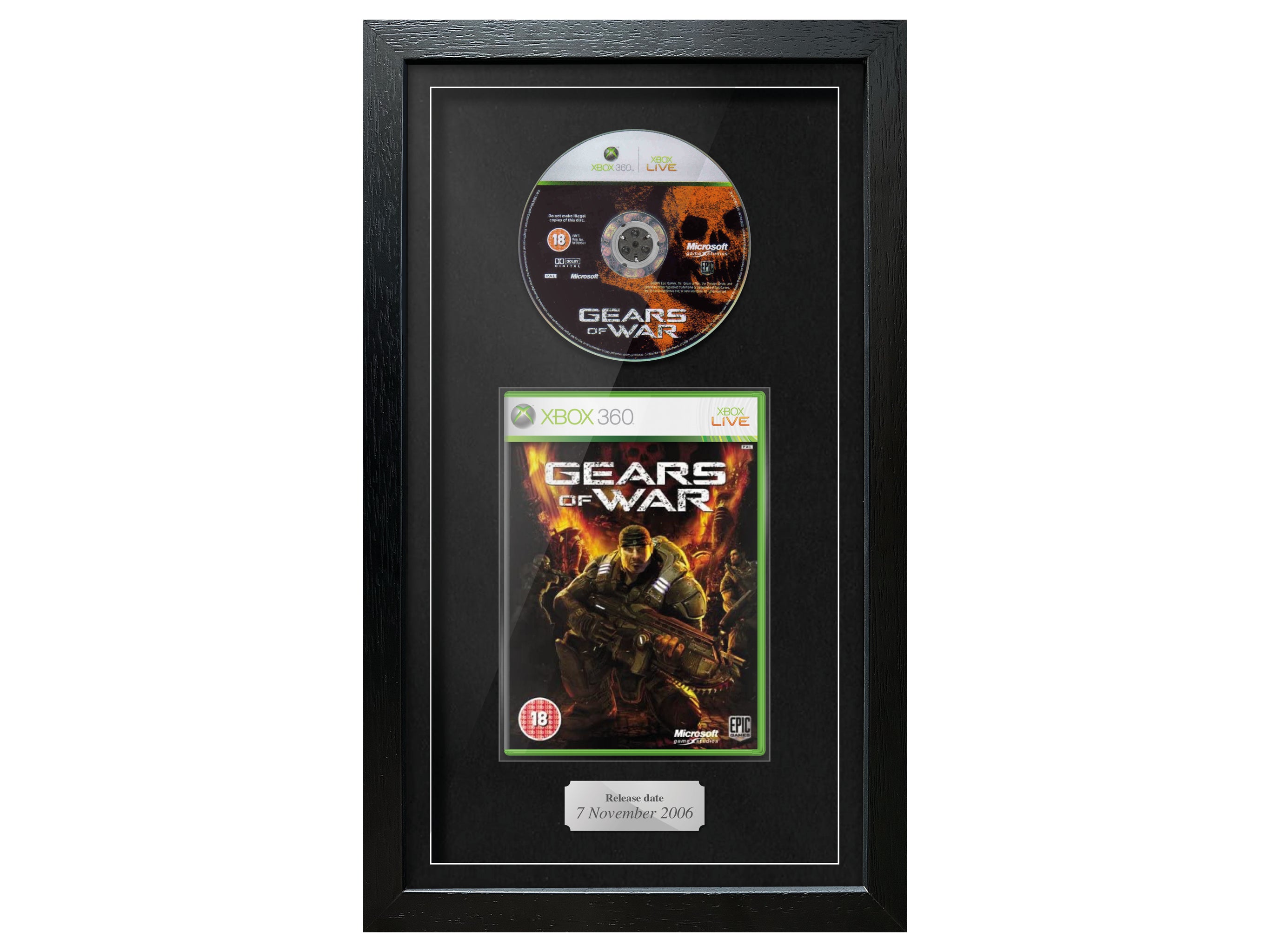 Gears of War (Xbox 360) Exhibition Range Framed Game - Frame-A-Game