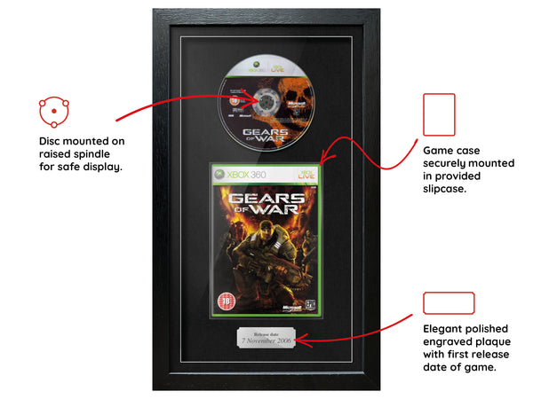 Gears of War (Xbox 360) Exhibition Range Framed Game - Frame-A-Game