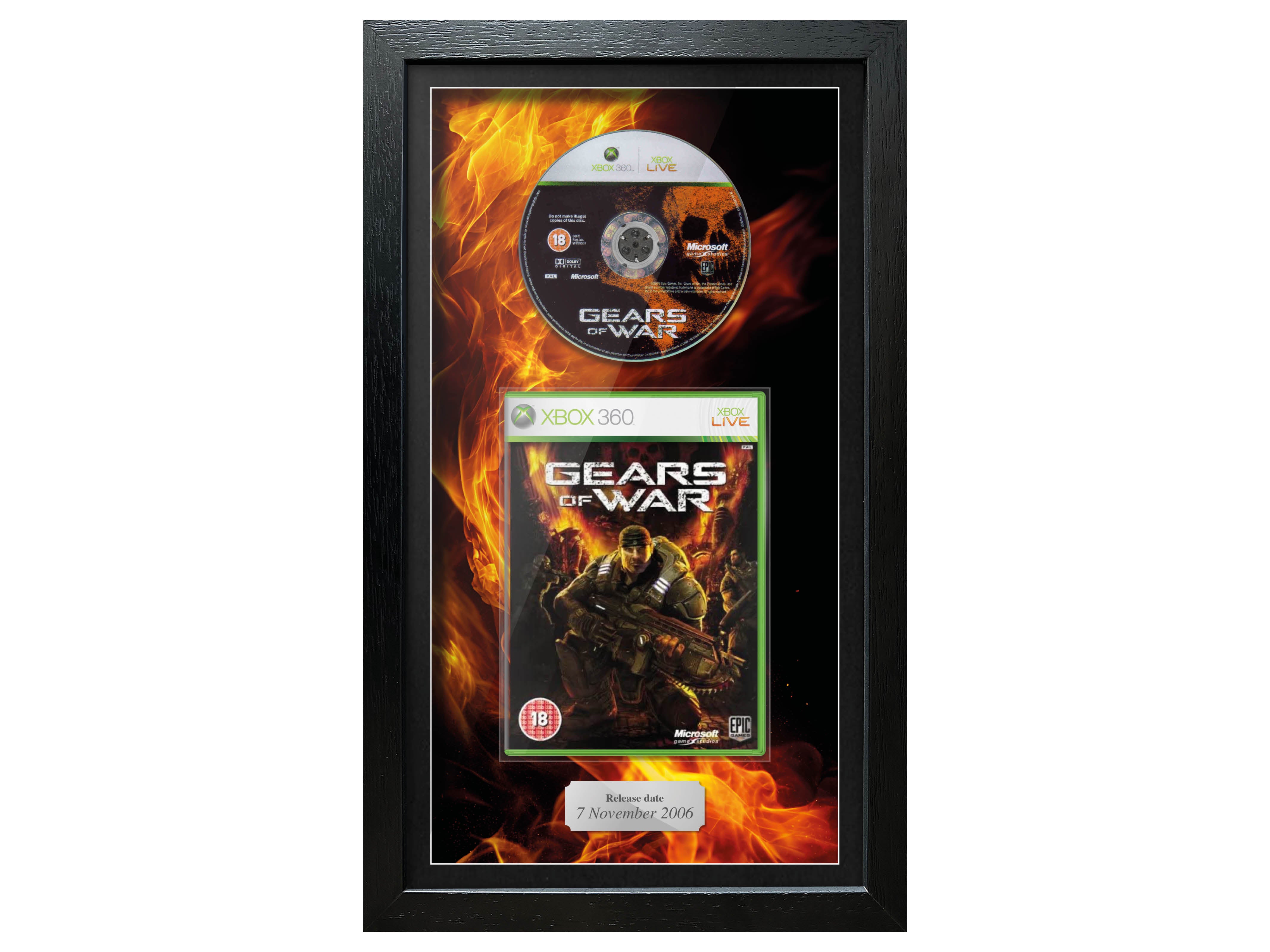 Gears of War (Xbox 360) Inspired By Exhibition Range Framed Game - Frame-A-Game