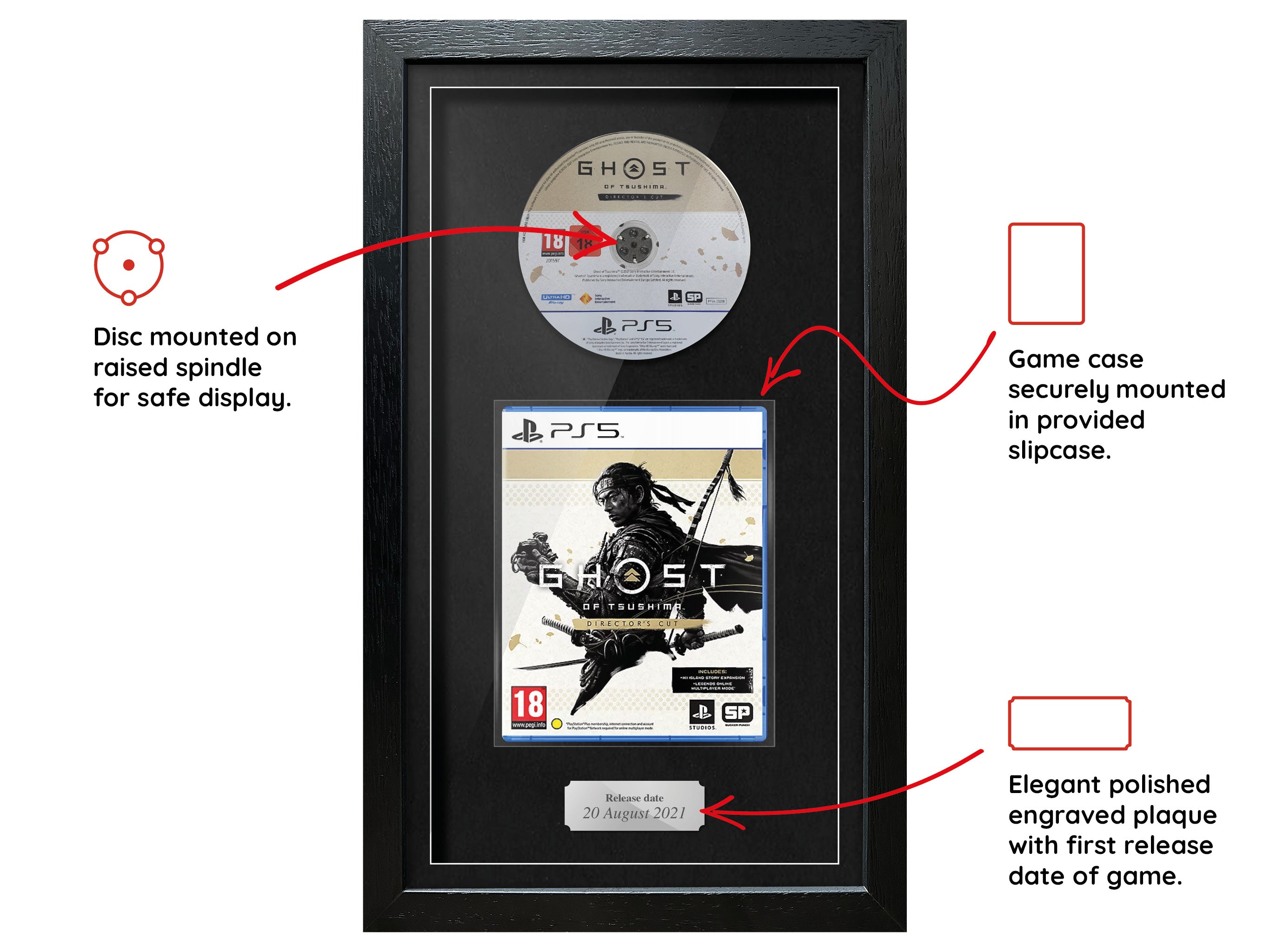 Ghost of Tsushima (PS5) Exhibition Range Framed Game - Frame-A-Game