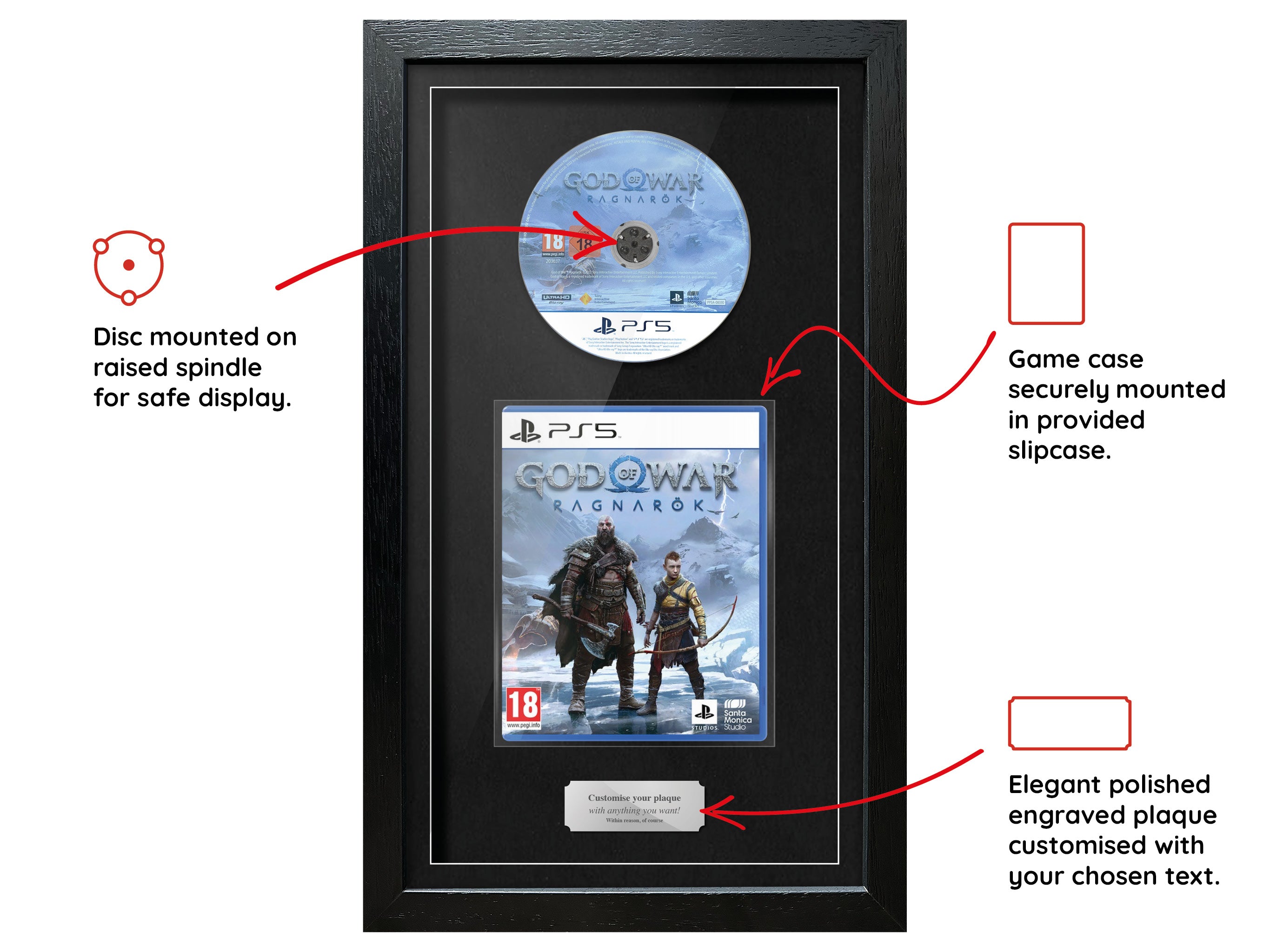 God of War: Ragnarök (PS5) Exhibition Range Framed Game - Frame-A-Game