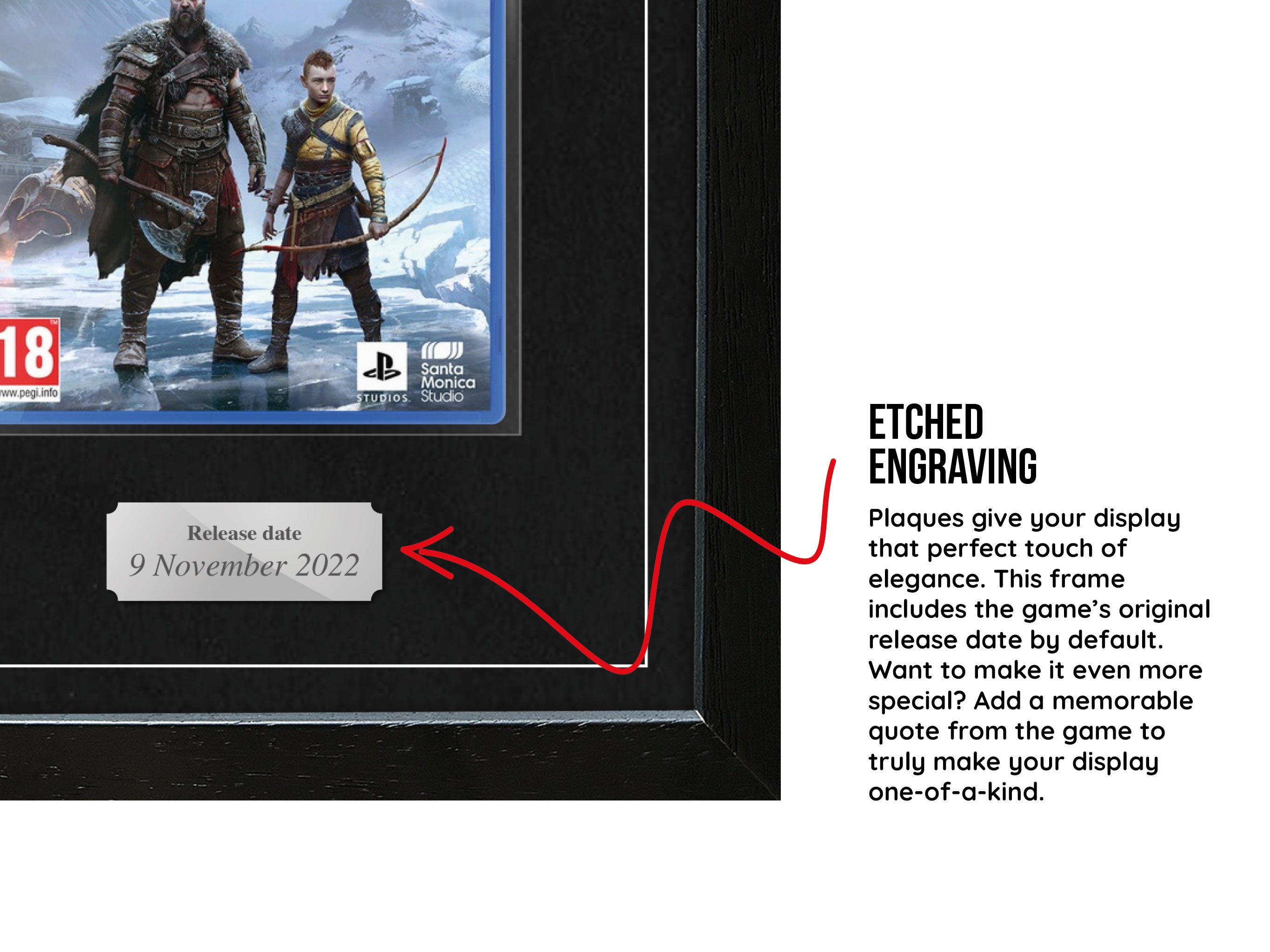 God of War: Ragnarök (PS5) Exhibition Range Framed Game - Frame-A-Game