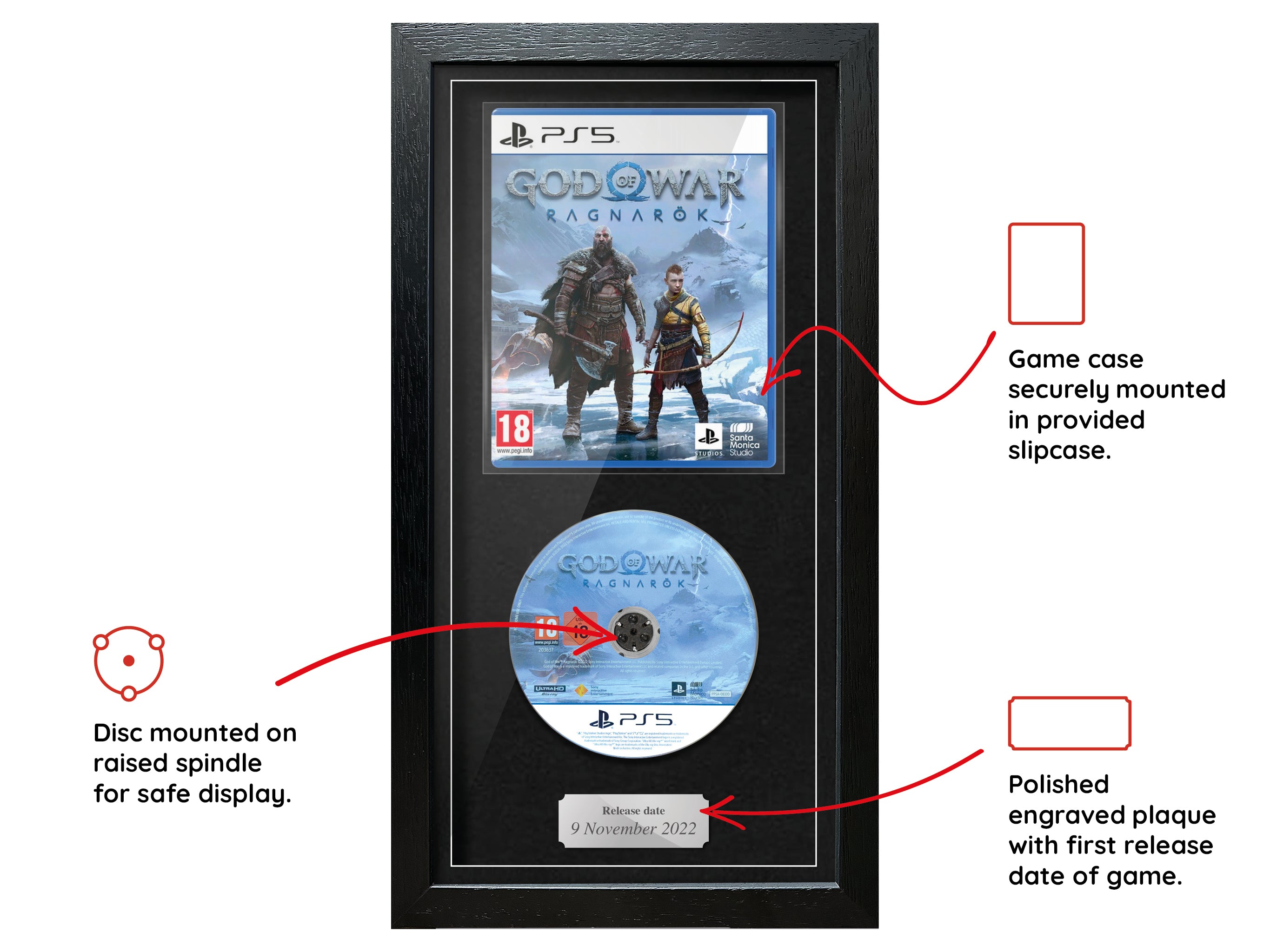 God of War: Ragnarök (PS5) Expo Pro Range Framed Game - Frame-A-Game