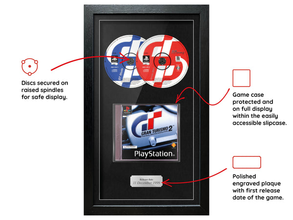 Gran Turismo 2 (PS1) Exhibition Range Framed Game - Frame-A-Game