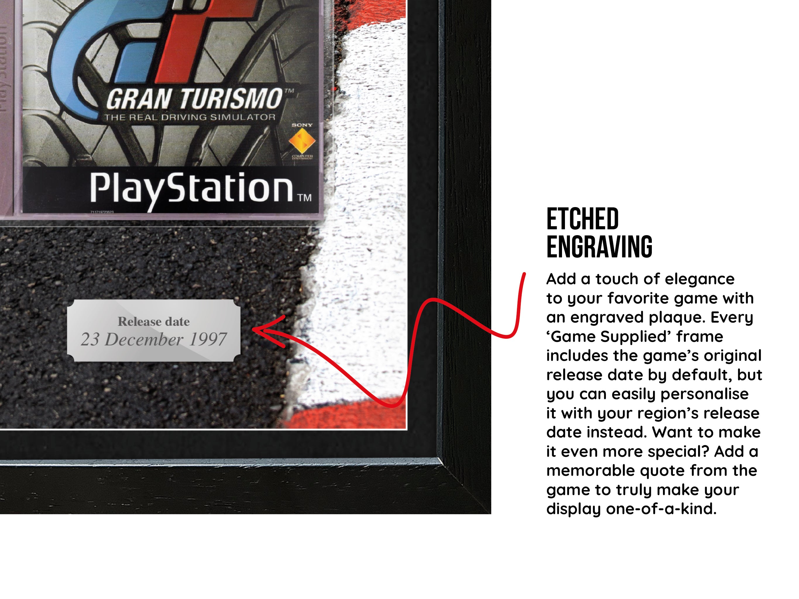 Gran Turismo (PS1) Inspired By Exhibition Range Framed Game - Frame-A-Game