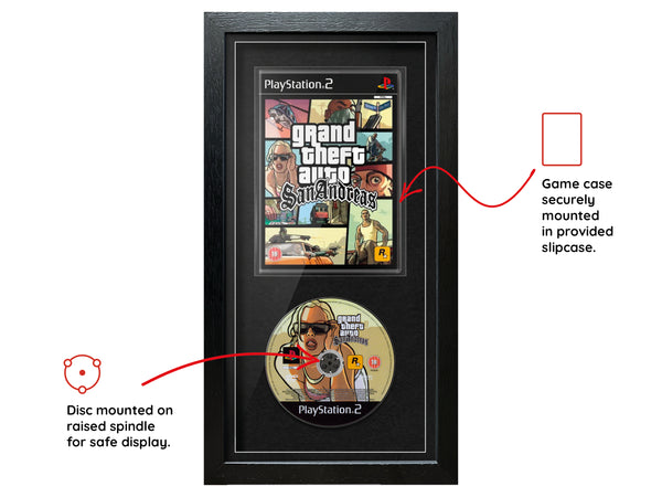 Grand Theft Auto: San Andreas (PS2) Expo Pro Range Framed Game - Frame-A-Game