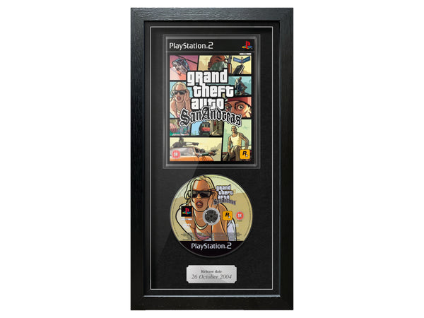 Grand Theft Auto: San Andreas (PS2) Expo Pro Range Framed Game - Frame-A-Game