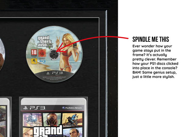 The GTA Series (PlayStation) Exhibition Range Framed Games - Frame-A-Game