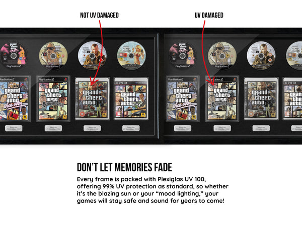 The GTA Series (PlayStation) Exhibition Range Framed Games - Frame-A-Game
