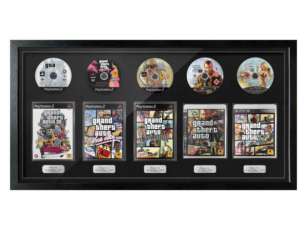 The GTA Series (PlayStation) Exhibition Range Framed Games - Frame-A-Game