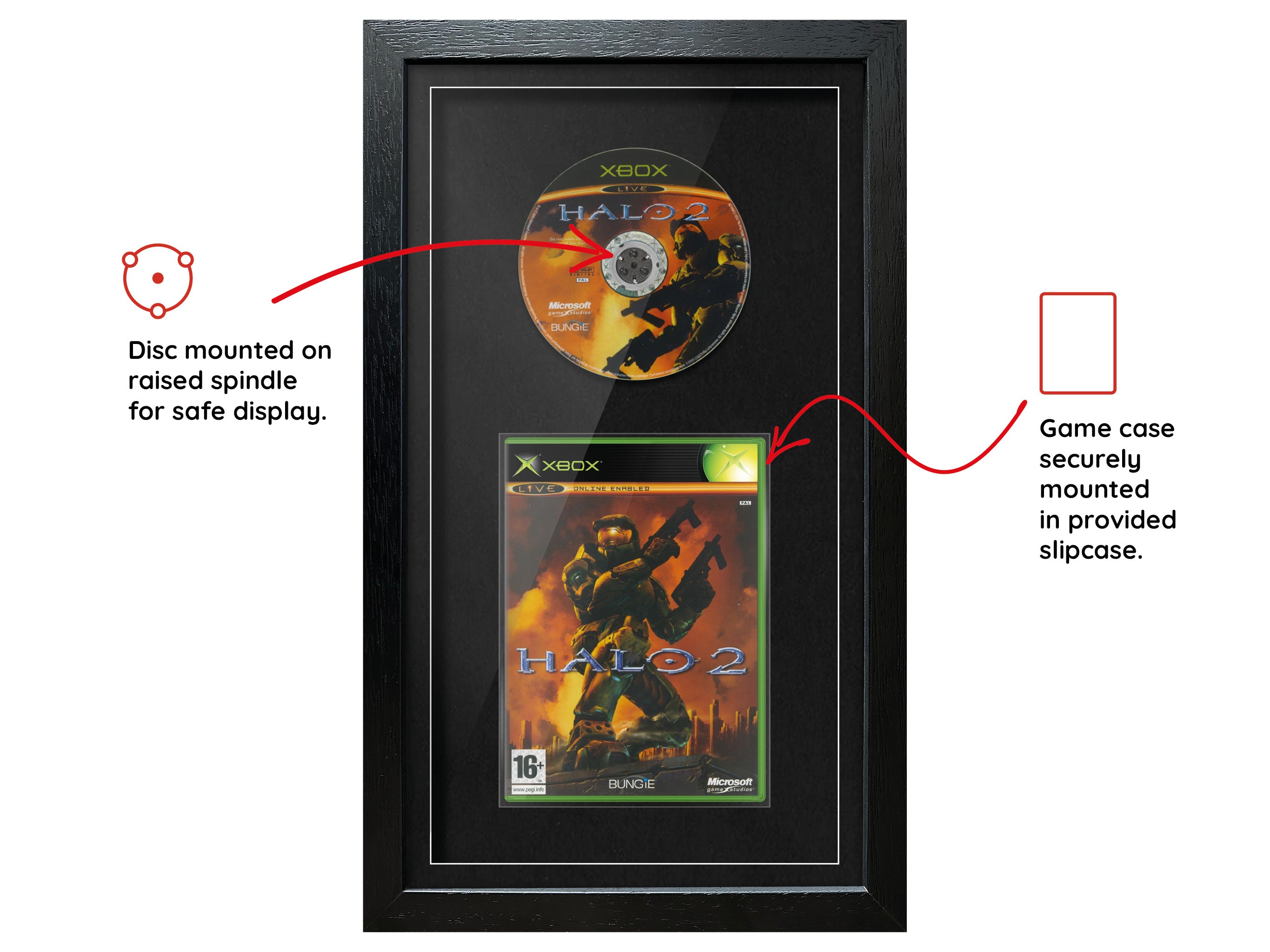 Halo 2 (Xbox) Exhibition Range Framed Game - Frame-A-Game
