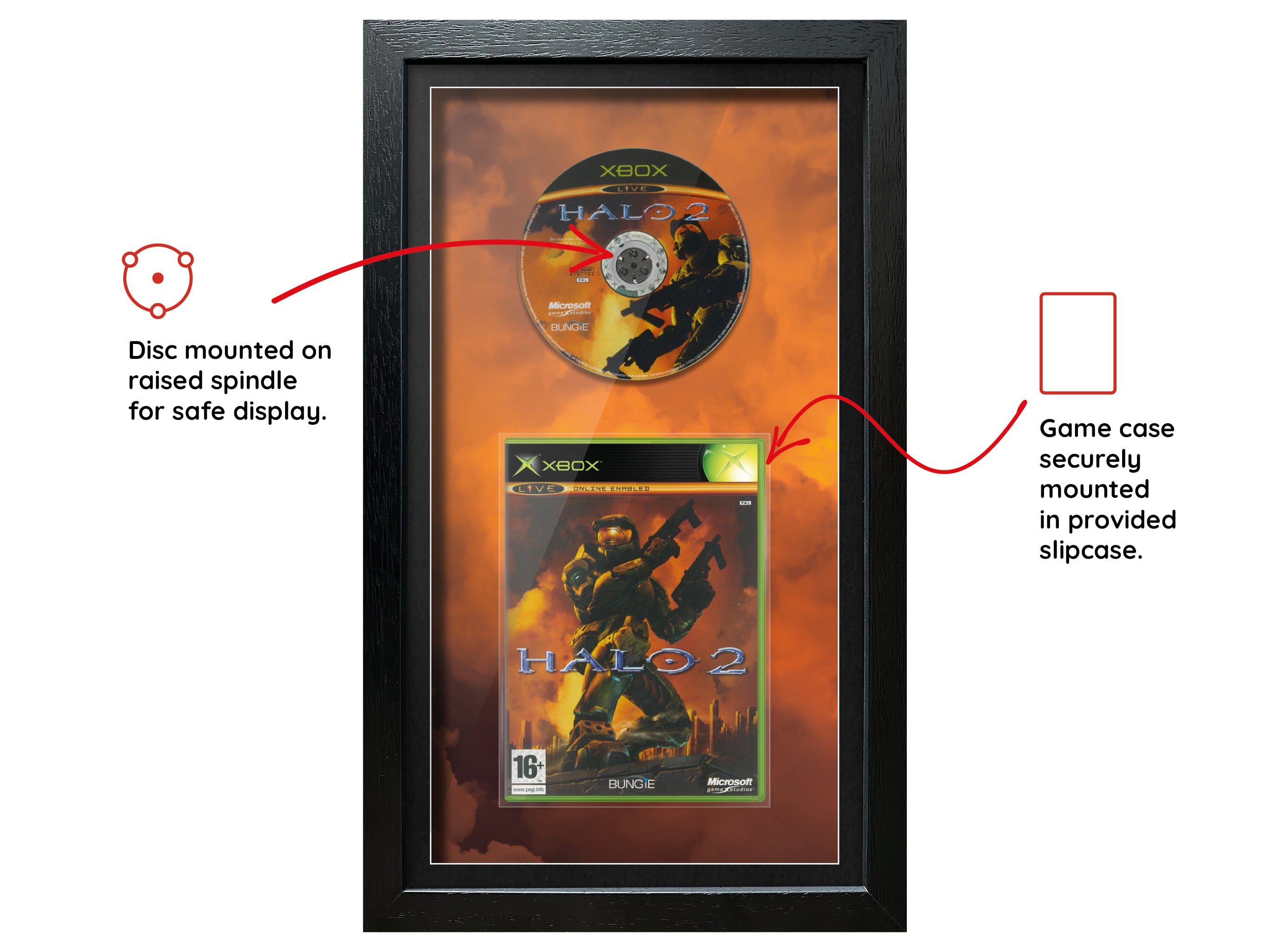 Halo 2 (Xbox) Inspired By Exhibition Range Framed Game - Frame-A-Game