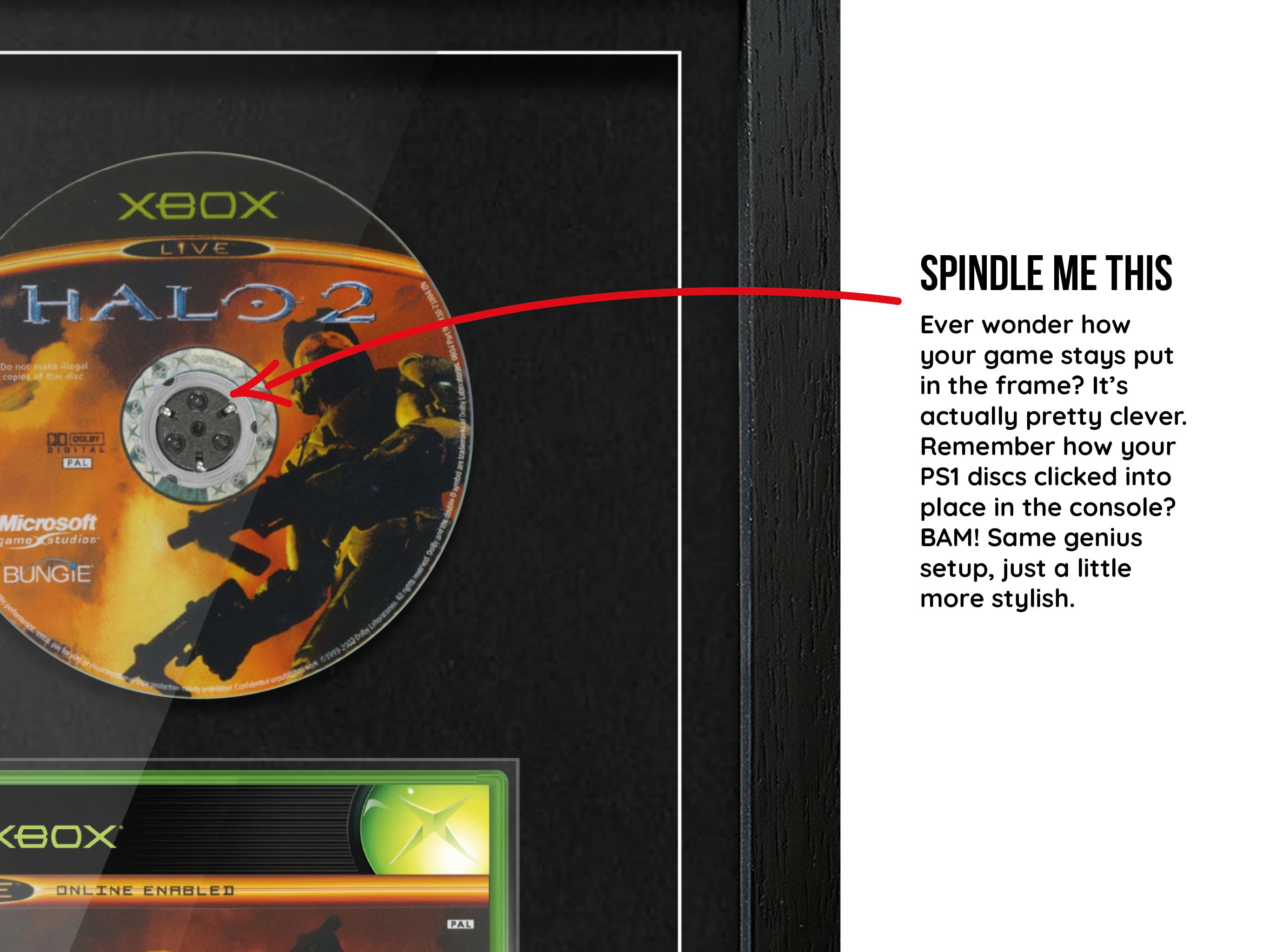 Halo 2 (Xbox) Exhibition Range Framed Game - Frame-A-Game