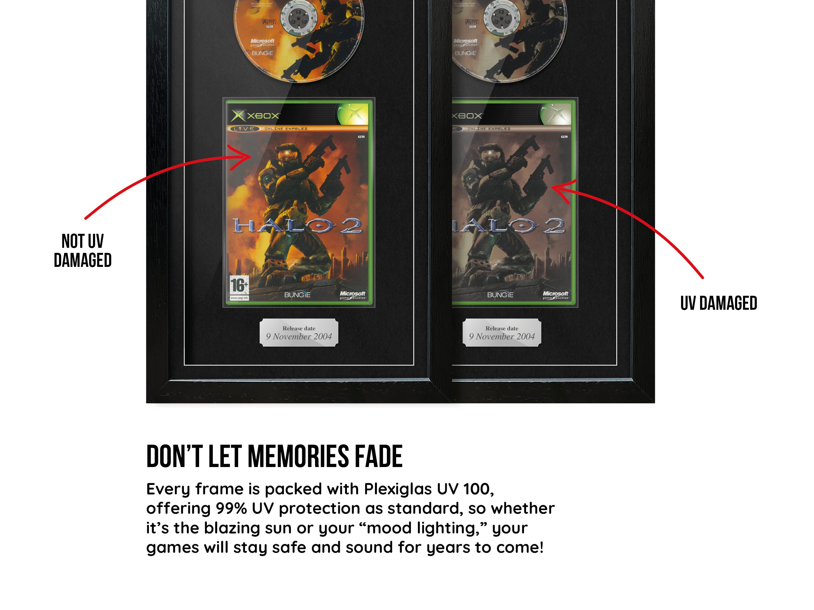 Halo 2 (Xbox) Exhibition Range Framed Game - Frame-A-Game