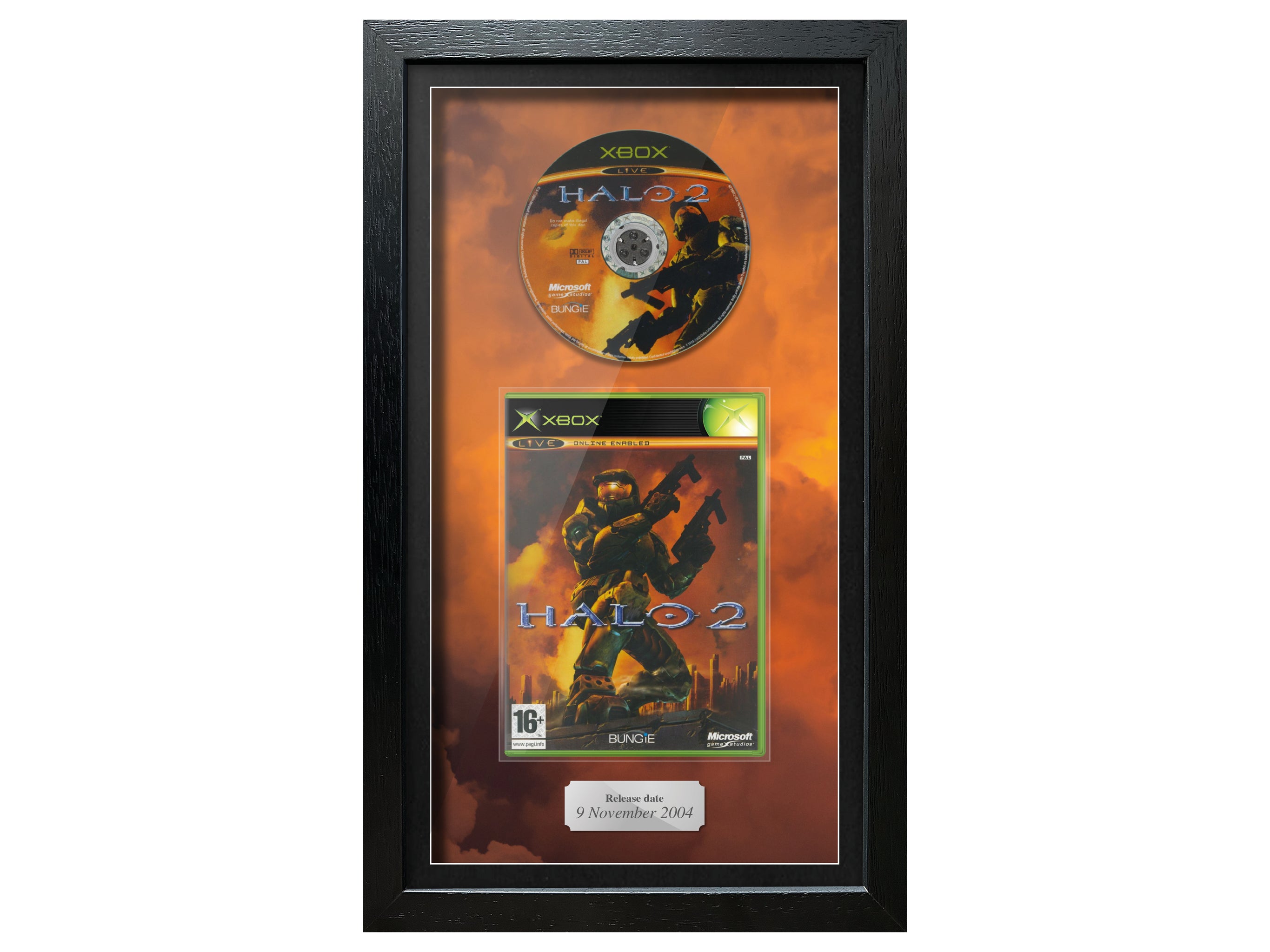Halo 2 (Xbox) Inspired By Exhibition Range Framed Game - Frame-A-Game