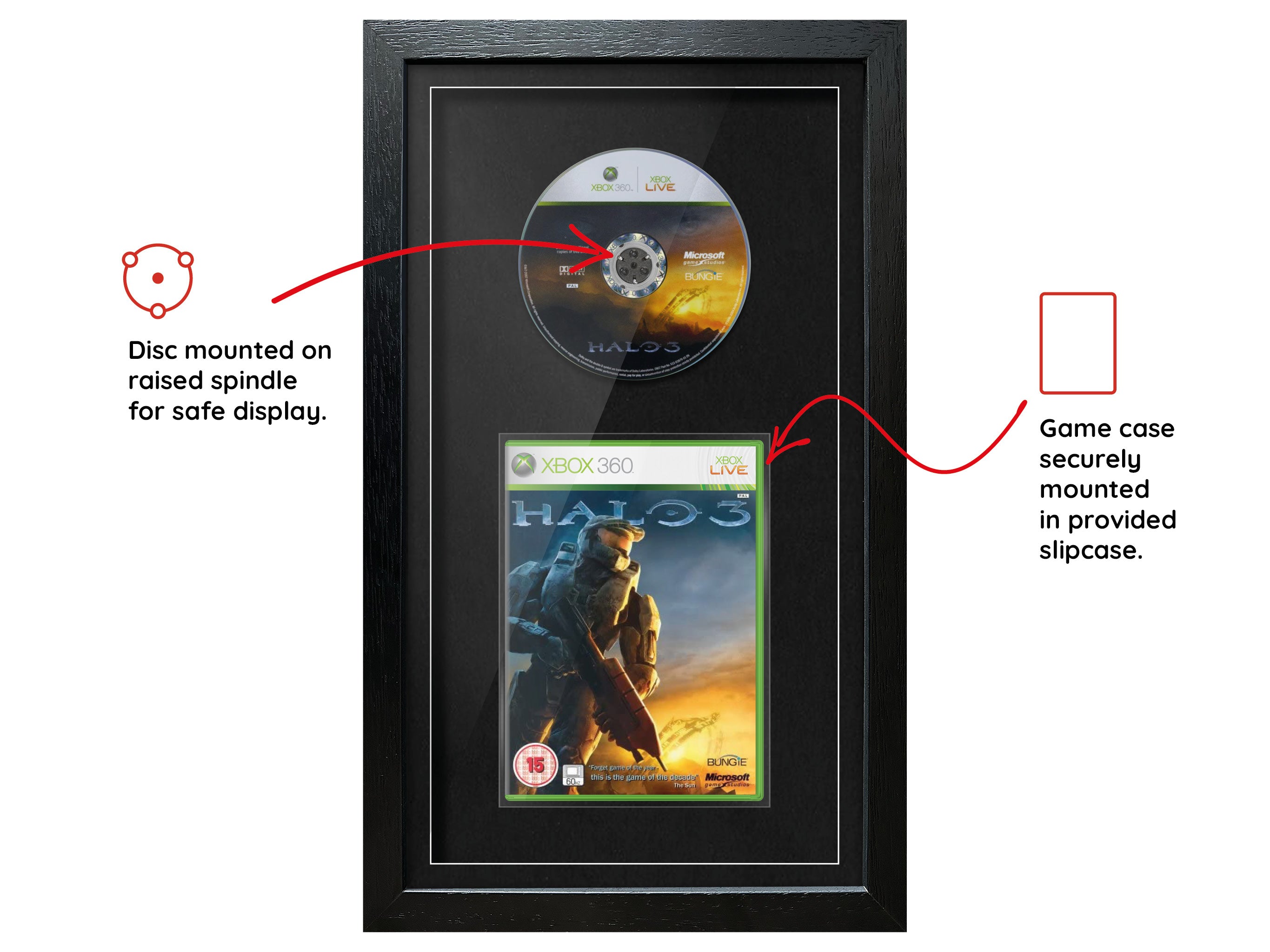 Halo 3 (Xbox 360) Exhibition Range Framed Game - Frame-A-Game