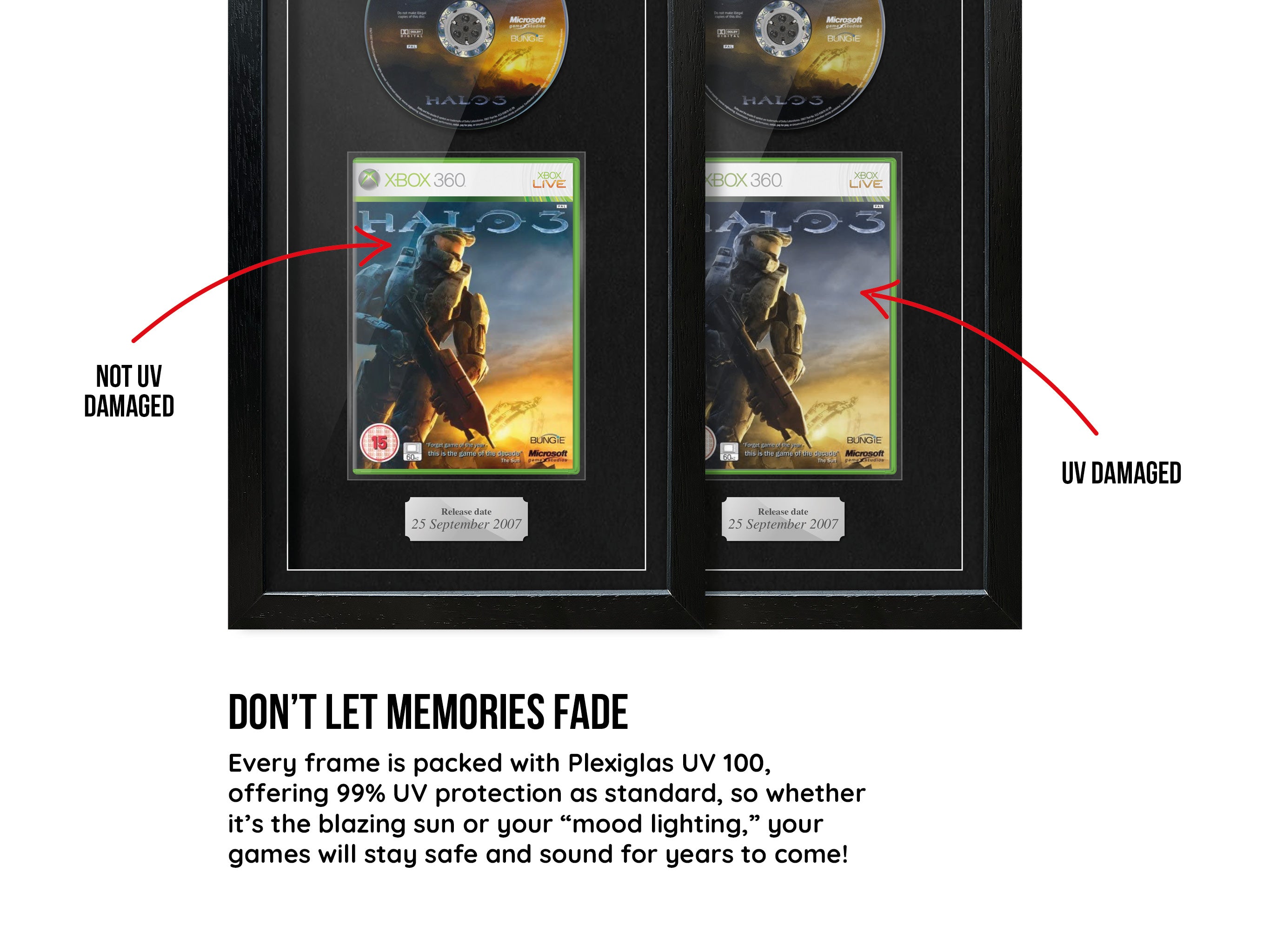 Halo 3 (Xbox 360) Exhibition Range Framed Game - Frame-A-Game