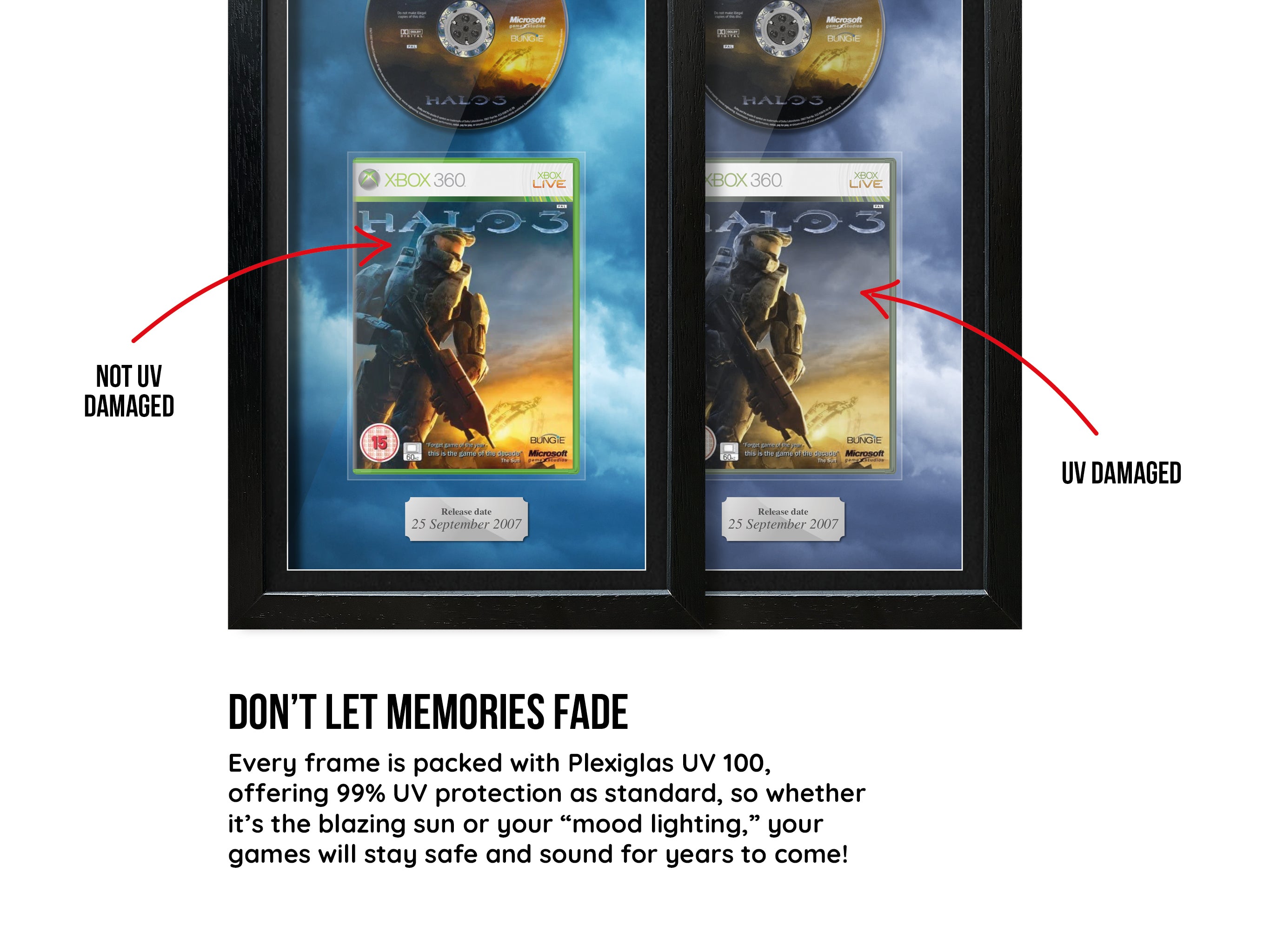 Halo 3 (Xbox 360) Inspired By Exhibition Range Framed Game - Frame-A-Game