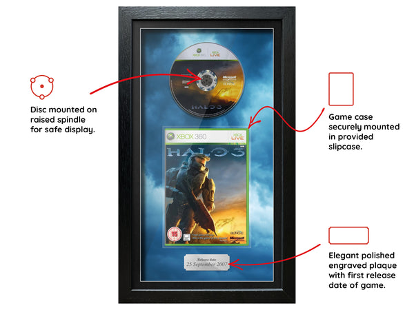 Halo 3 (Xbox 360) Inspired By Exhibition Range Framed Game - Frame-A-Game