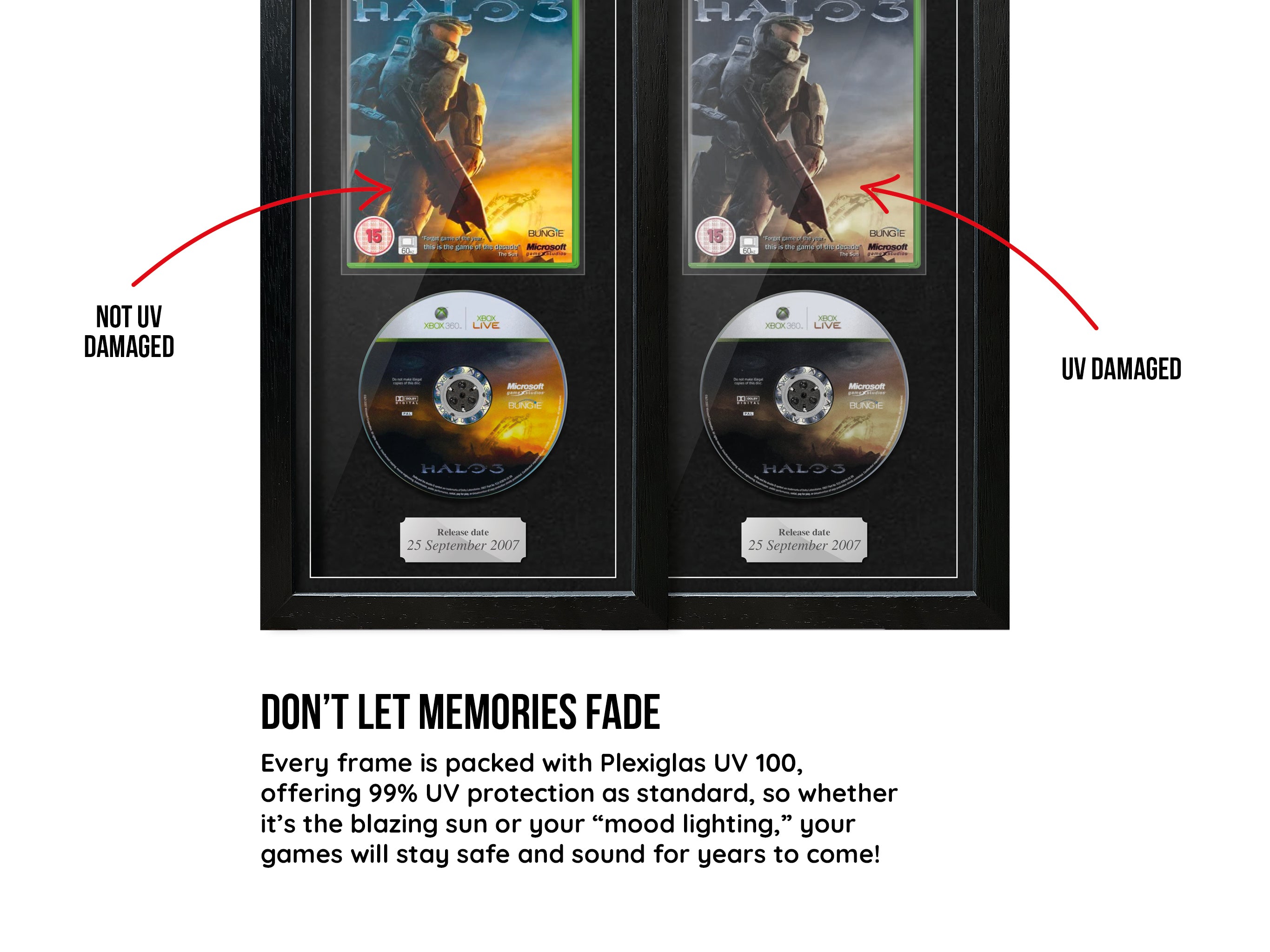 Halo 3 (Xbox 360) Expo Pro Range Framed Game - Frame-A-Game