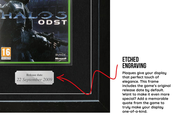 Halo 3: ODST (Xbox 360) Exhibition Range Framed Game - Frame-A-Game