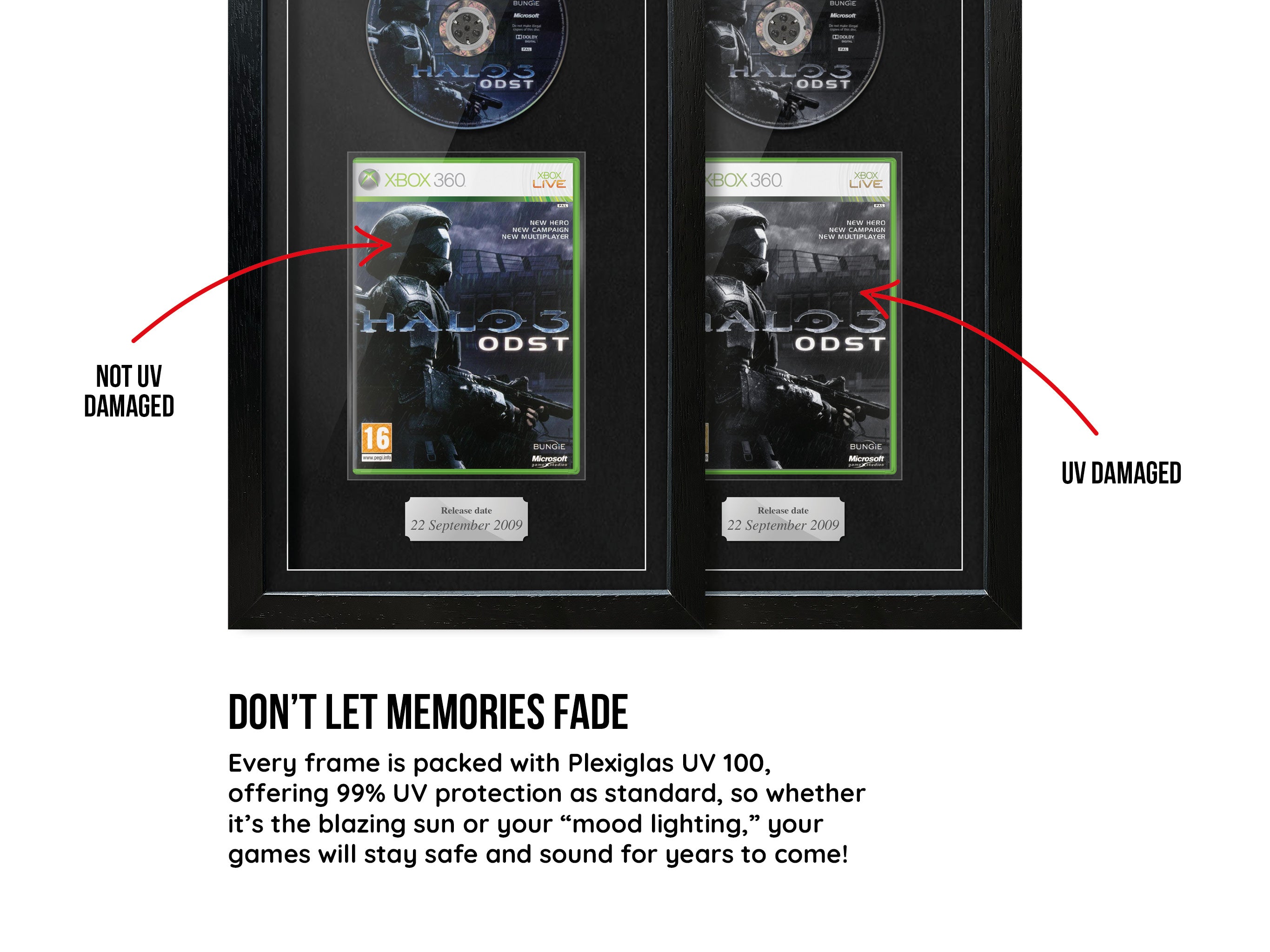 Halo 3: ODST (Xbox 360) Exhibition Range Framed Game - Frame-A-Game