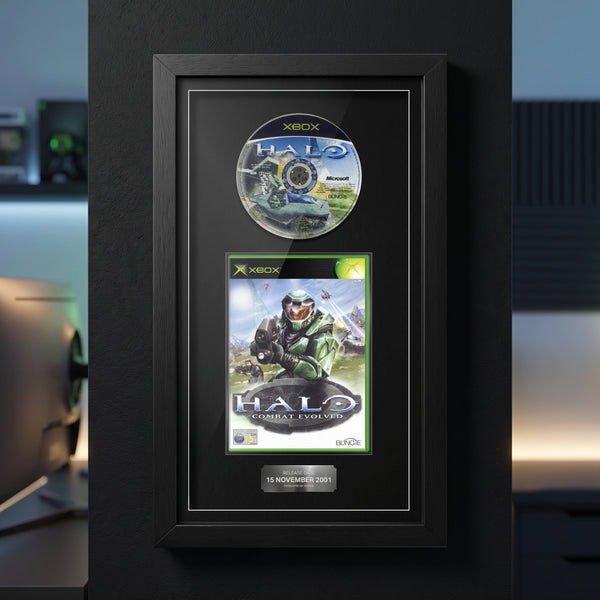 Halo : Combat Evolved (Xbox) - Jeu encadré du champ de tir d'exposition