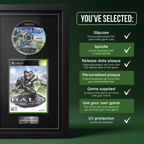 Halo : Combat Evolved (Xbox) - Jeu encadré du champ de tir d'exposition