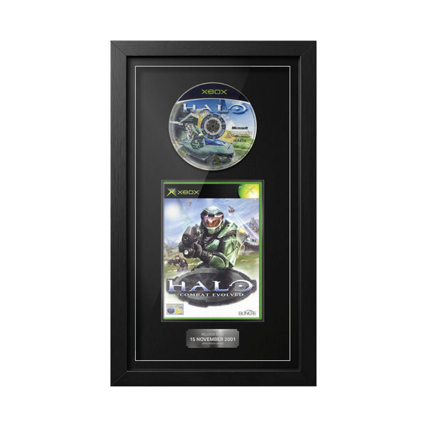 Halo : Combat Evolved (Xbox) - Jeu encadré du champ de tir d'exposition