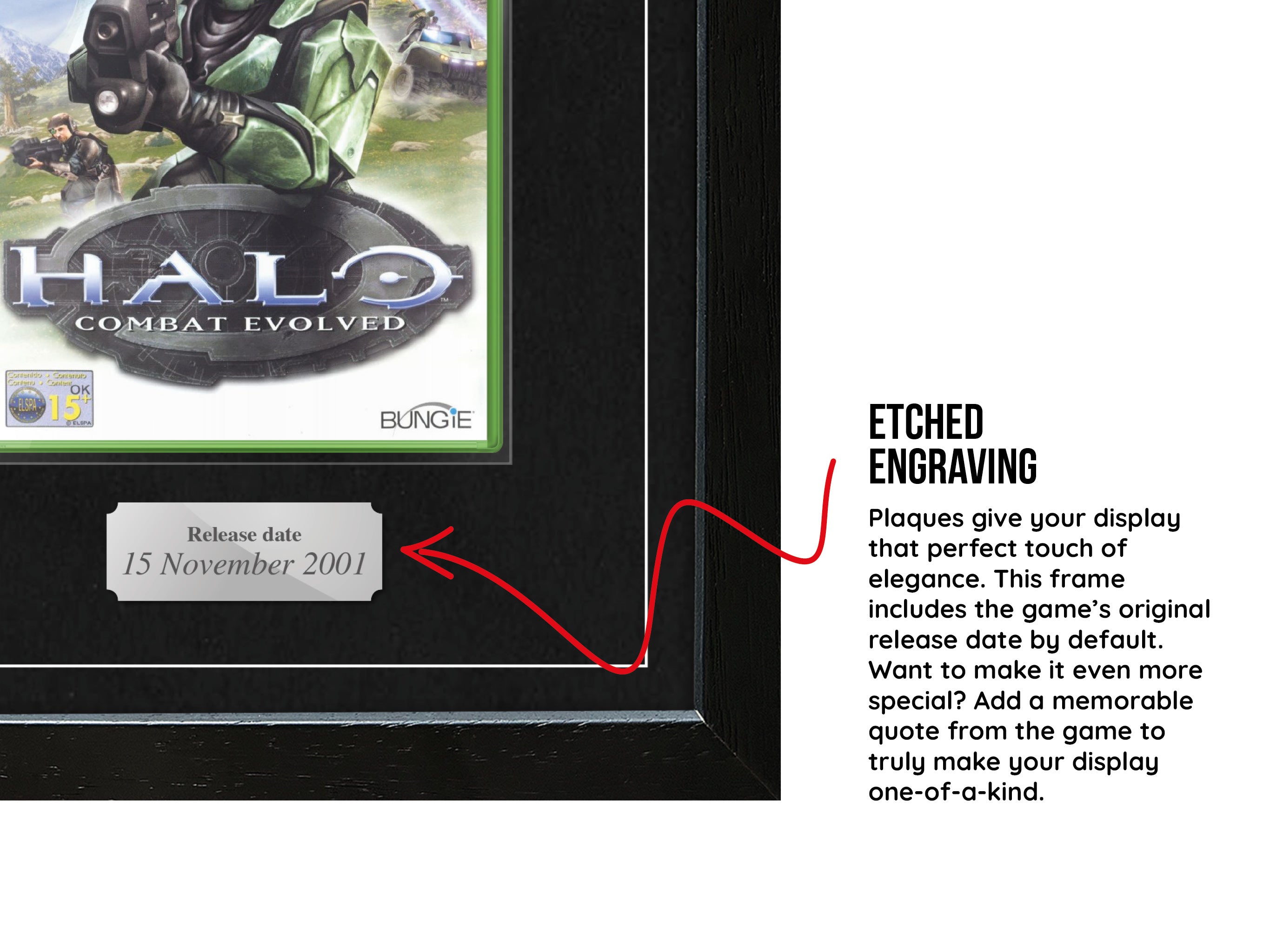 Halo: Combat Evolved (Xbox) Exhibition Range Framed Game - Frame-A-Game