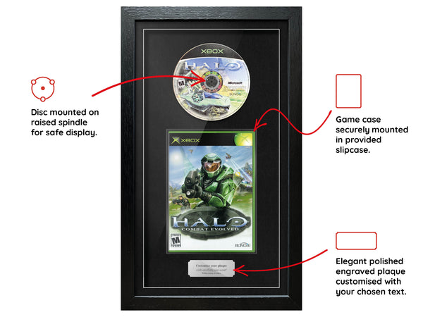 Halo: Combat Evolved (Xbox) Exhibition Range Framed Game - U.S. Version - Frame-A-Game