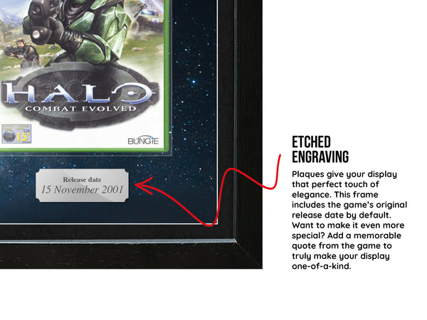 Halo: Combat Evolved (Xbox) Inspired By Exhibition Range Framed Game - Frame-A-Game
