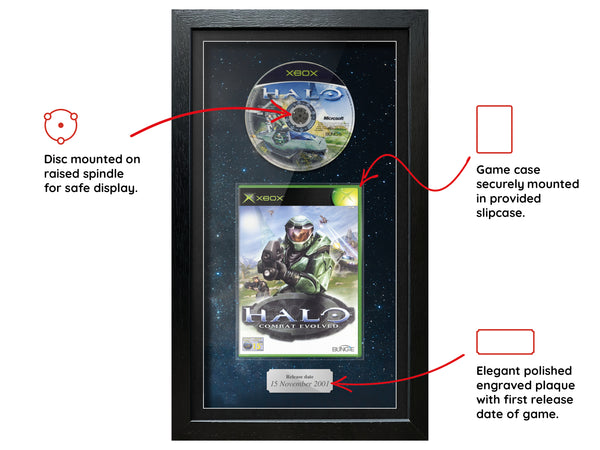 Halo: Combat Evolved (Xbox) Inspired By Exhibition Range Framed Game - Frame-A-Game